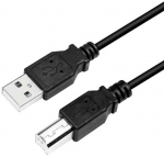 Logilink CU0008 USB AUSB B kaabel, 3 m, must