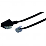 Schwaiger TAE Kabel TAE-N - RJ11 6P4C 6m Must