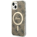 GUESS GUHMP14SH4STW iPhone 14 / 15 / 13 6.1" brzowy/pruun hardcase 4G MagSafe