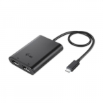 i-tec USB-C kahe ekraani vljundporti videoadapter 2x ekraaniport 4K Ultra HD kompatiibne Thunderbolt 3-ga