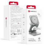 Forcell AluFold Pro 3in1 Qi 2.2 25W Ultra-kiire juhtmevaba laadija iPhone'ile ja Samsungile, MagSafe'iga ja Apple Watch'iga ning Samsung Watch'iga hilduv, hbedane