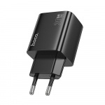 Hoco telefonilaadija 2 x USB-C + 2 x USB-A QC3.0 PD 3A 20W N55 must