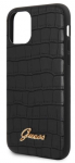 GUESS GUHCN61PCUMLCRBK Croco kaanepolster Apple'i iPhone'i 11 jaoks, must