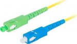 Lanberg Fiber optic patchcord SM SC/APC-SC/APC SIMPLEX LSZH 3.0mm 1m yellow