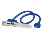 StarTech.com 2 Port USB 3.0 A-tpi emane pesa adapterplaat