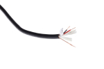 Mercodan PRO Mikrofonikabel, 2xAWG24, OD:, 6,0mm, must, 2xvarustatud,