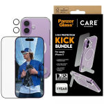 PanzerGlass CARE kaitsekomplekt Feature Kick 3in1: mbris + klaas + objektiiv iPhone 17 jaoks