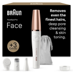 BRAUN FaceSpa Pro kasvoepilaattor + 3 lisosaa, 911, valge/pronss (193962)