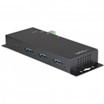 StarTech.com 4-port USB-C keskus 10Gbps Metallist tstuslik USB Type-C keskus koos 3xUSB-A ja 1xUSB-C portidega ESD ja lepingekaitse USB-C vi USB-A hendus eraldusvimsusega, kinnitatav USB 3.2/3.1 Gen 2 keskus