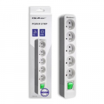 Qoltec 50290 pikendusjuhe 1,8 m 5 voolu pistikupesad(t) Siseruumides Valge