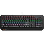 CANYON Hazard GK-6 Wired multimedia gaming keyboard with lighting effect 108pcs rainbow LED Numbers 104keys RU+EN double injection layou