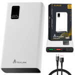 Extralink EPB-067W 10000mAh valge | Powerbank | Powerbank, kiirlaadimine, USB-C