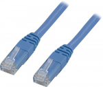 Deltaco B05-TP vrgukabel, sinine, 0,5 m, Cat5e