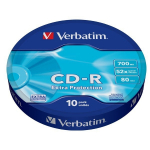 Verbatim CD-R 52x 700MB 10P SP lisakaitsembris 43725