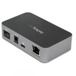 StarTech.com USB-C 3.2 Gen 2 hubiga Etherneti adapteriga - 10 Gbps USB-C 2x USB-A AND 1x USB-C portiga - USB hubiga BC 1.2 telefoniga kiirega laadimisega - Superspeed 10 Gbps USB-C hubiga