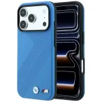 BMW M Tire Track Metal Logo MagSafe-kinnitusiga lemikust iPhone 18 Pro Max / 17 Pro Max reisi kCover - sinine