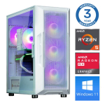 INTOP Ryzen 5 5500 16GB 500SSD M.2 NVME RX580 8GB WIN11 White