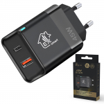Extralink Smart Life Kiirlaadija 45W GaN | Laadija | USB-C, USB-A