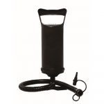 Inflatable double travel mattress with velvet finish + inflating pump 67002 blue