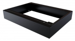 Lanview IP55 W=600 D=450 H=100mm PLINTH MODULE BLACK