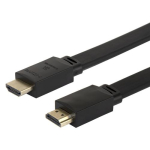 Deltaco HU-50-FLAT HDMI kaabel 5 m HDMI Type A (Standard) Must