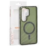 Tecto Shield Desert Mag -kinnitus Samsung Galaxy S26 Ultra telefonile, tume oliiviroog