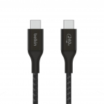 BELKIN BoostCharge USB-C/USB-C 240W 1m mustTranslation: BoostCharge USB-C/USB-C 240W 1m black
