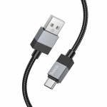 Hoco USB-kaabel A-st USB-C-sse, 3A, 1 m, must, X110