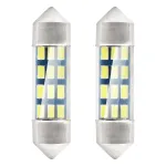 Amio LED STANDARD 3014 12SMD Festoon C5W C10W C3W 36mm Valge 12V