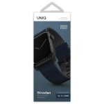 uniq pasek Straden Apple Watch Series 1/2/3/4/4/5/6/7/8/9/10/SE/SE2/Ultra/Ultra 2 42/44/45/49mm. Nahast hbriid rihm niebieski/sinine