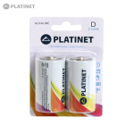 Platinet D 2 LR20 1.5V Alkaline Long Lasting Power Batteries MN1300 PMBLR202B (2pcs)