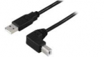 MicroConnect USB-A 2.0 to a USB-B 90 degrees angled 10m M-M USB B