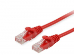 Equip Patchkaabel Cat6 U/UTP 2xRJ45 1.00m punane PVC Polbeutel