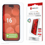 DISPLEX Real Glass+ Case iPhone 16 , 2D-Glass