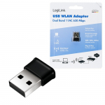 Logilink Traadita USB WLAN-adapter, 11ac, 650 Mbit