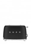 Smeg Toaster, 2 Schlitze, 50ndate stiilis matt must, TSF01BLMEU