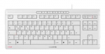 Cherry TAS STREAM KEYBOARD TKL Corded DE-Layout grau