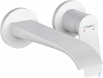 Hansgrohe 2 hole basin mixer for concealed installation Vivenis Matt White