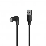Lindy 1,5m USB 3.2 tp A ja C kabel 90 astme pratud
