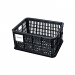 Front basket/rack basket, BASIL Crate S, 17.5 liters, black