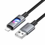 LED-kaabel USB A Lightning Hoco 2,4A 1,2 m U144 must