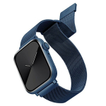 uniq Pasek Dante Apple Watch Series 1/2/3/4/4/5/6/7/8/9/SE/SE2 42/44/45mm roostevabast terasest niebieski/kobalt sinine