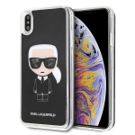 Karl Lagerfeld KLHCI65ICGBK iPhone XsMax tarna/must Iconic Glitter