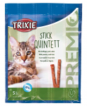 Trixie Kassitoit : Premio Quadro Sticks karvapallide vastu, kana ja maksaga, 5*5 g