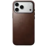 NOMADi nahakinnitus IPHONE 18 Pro Max/17 Pro Max jaoks, MagSafe'iga hilduv (Traditsiooniline nahakinnitus Horween Leather) rustikavrinane pruun