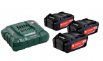 METABO. BATTERY 18V 5.2Ah x3 + CHARGER ASC 30-36V