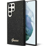 GUESS-i korpus SAMSUNG S24 Ultra seadmele GUHCS24LHGGSHK (Glitter Script) must