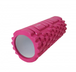 Massage roller TUNTURI Yoga Foam Grid Roller 33cm, pink