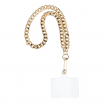 CHAIN #41 Phone lanyard, Phone pendant / cord length 40cm (20cm in the loop) / on wrist - gold