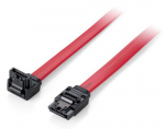 Equip SATA-kabel 7-pingvi 7-pingvi krvale. 6Gbps 0,50m roheline PVC polbeutel